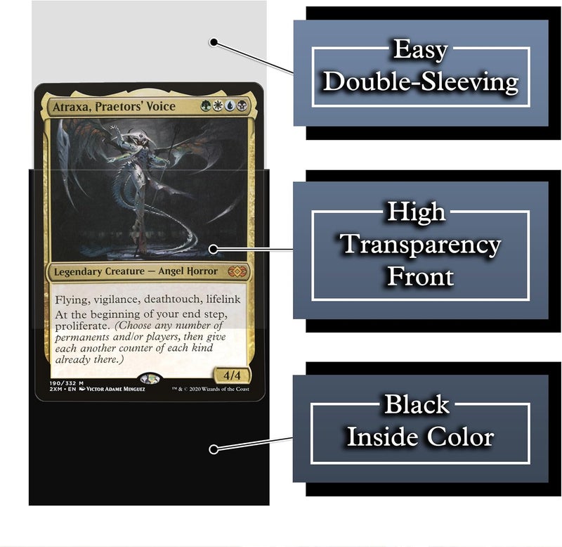 Digital Sorcery Studio Angel Horror Card Game Sleeves - 102 Pack Textured Back - Perfect for MTG Atraxa Praetor's Voice Commander - Custom Art Sleeves for Magic The Gathering and Other Trading Card Games - Image 5